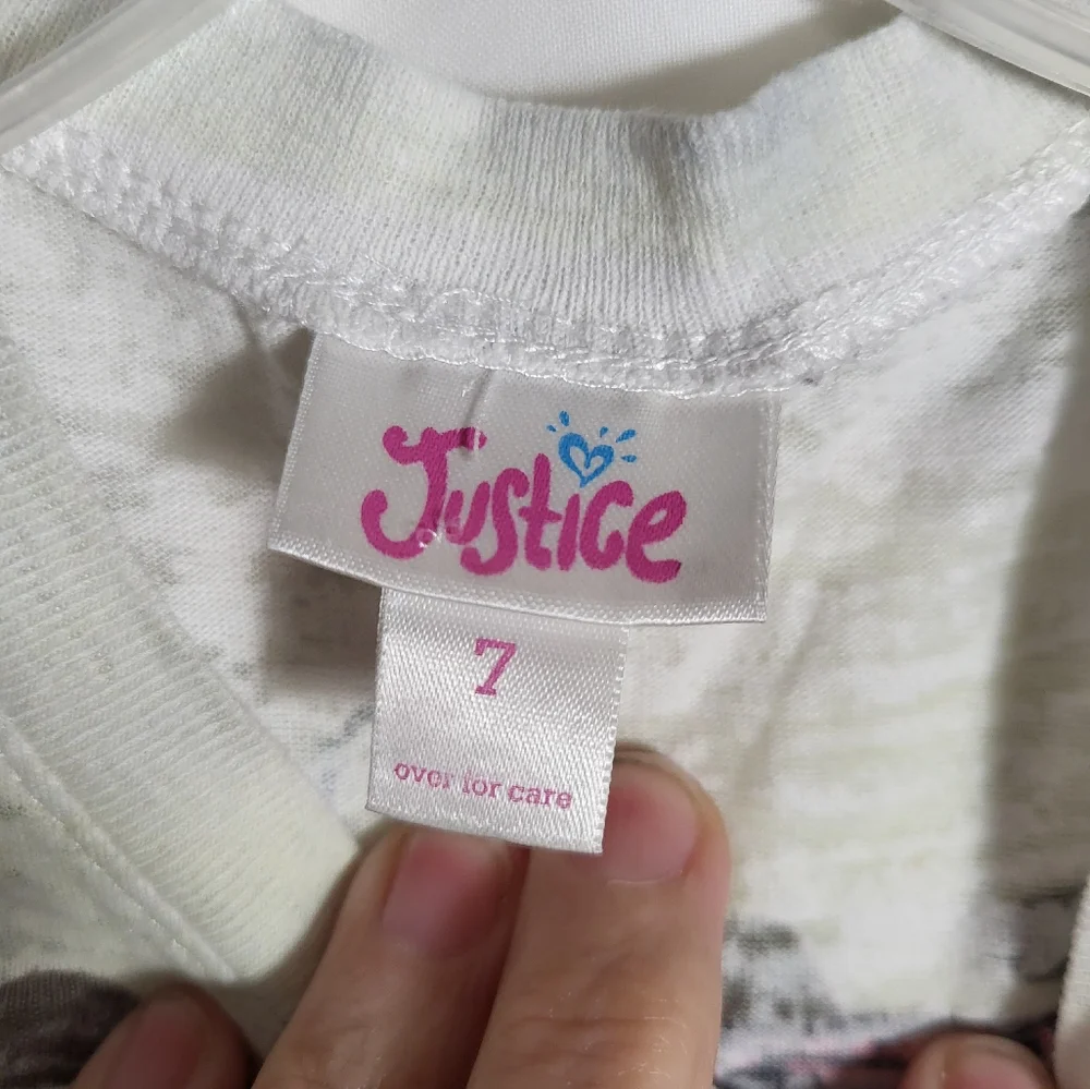Justice short sleeve Peace tee   girls 7  #46